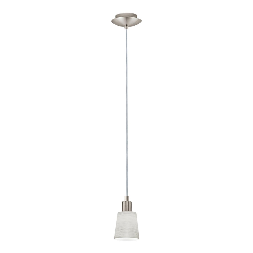 Eglo - LED luster na sajli MY CHOICE 1xE14/4W/230V  krom/kremasta
