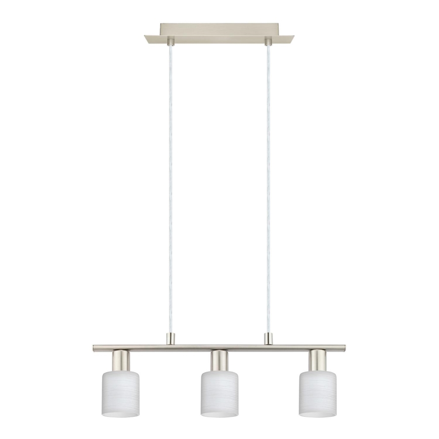 Eglo - LED luster na sajli MY CHOICE 3xE14/4W/230V krom/bela