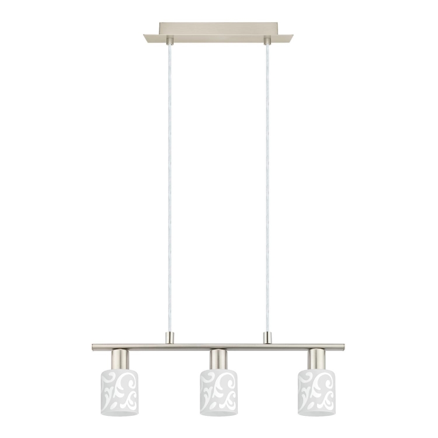 Eglo - LED luster na sajli MY CHOICE 3xE14/4W/230V krom/bela
