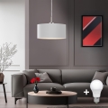 Eglo - LED luster na sajli TUNJA 1xE27/60W/230V bela