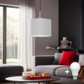 Eglo - LED  Luster na sajli TUNJA 1xE27/60W/230V bela