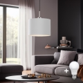 Eglo - LED  Luster na sajli TUNJA 1xE27/60W/230V bela