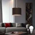 Eglo - LED luster na sajli TUNJA 1xE27/60W/230V braon