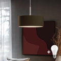 Eglo - LED luster na sajli TUNJA 1xE27/60W/230V braon