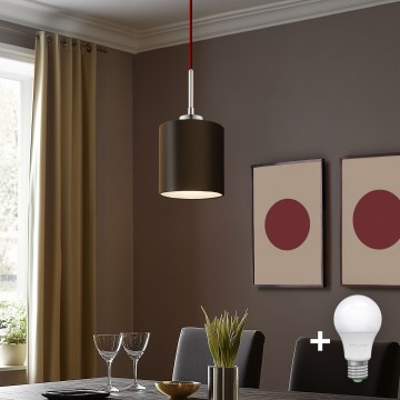 Eglo - LED  Luster na sajli TUNJA 1xE27/60W/230V braon