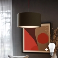 Eglo - LED  Luster na sajli TUNJA 1xE27/60W/230V braon