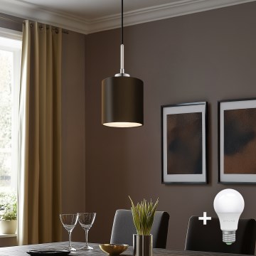 Eglo - LED  Luster na sajli TUNJA 1xE27/60W/230V braon
