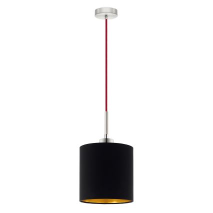 Eglo - LED  Luster na sajli TUNJA 1xE27/60W/230V crno