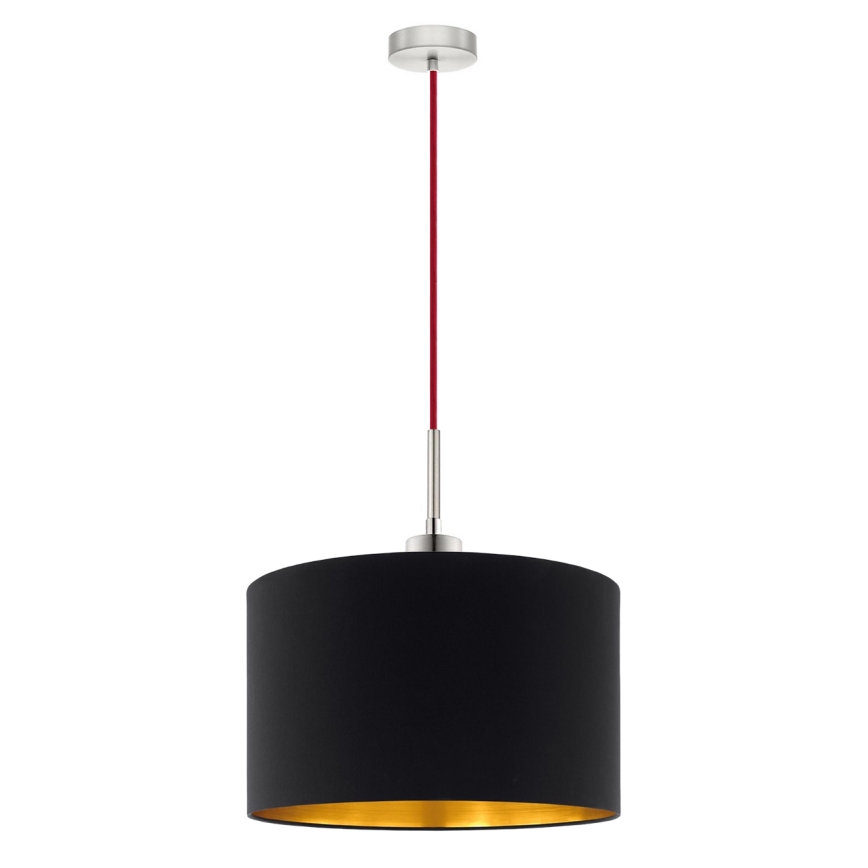 Eglo - LED  Luster na sajli TUNJA 1xE27/60W/230V crno
