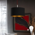 Eglo - LED  Luster na sajli TUNJA 1xE27/60W/230V crno