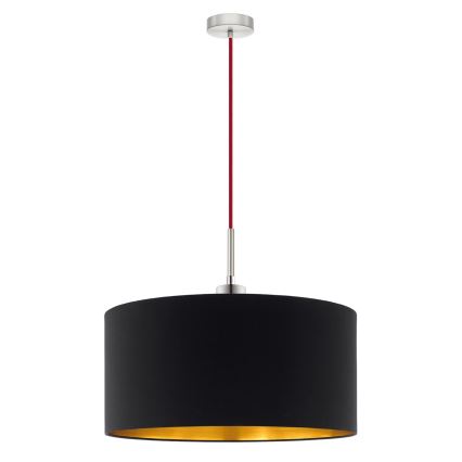 Eglo - LED  Luster na sajli TUNJA 1xE27/60W/230V crno