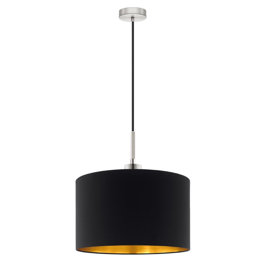 Eglo - LED  Luster na sajli TUNJA 1xE27/60W/230V crno