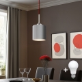 Eglo - LED  Luster na sajli TUNJA 1xE27/60W/230V sivo