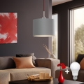 Eglo - LED  Luster na sajli TUNJA 1xE27/60W/230V sivo
