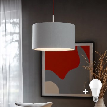 Eglo - LED  Luster na sajli TUNJA 1xE27/60W/230V sivo