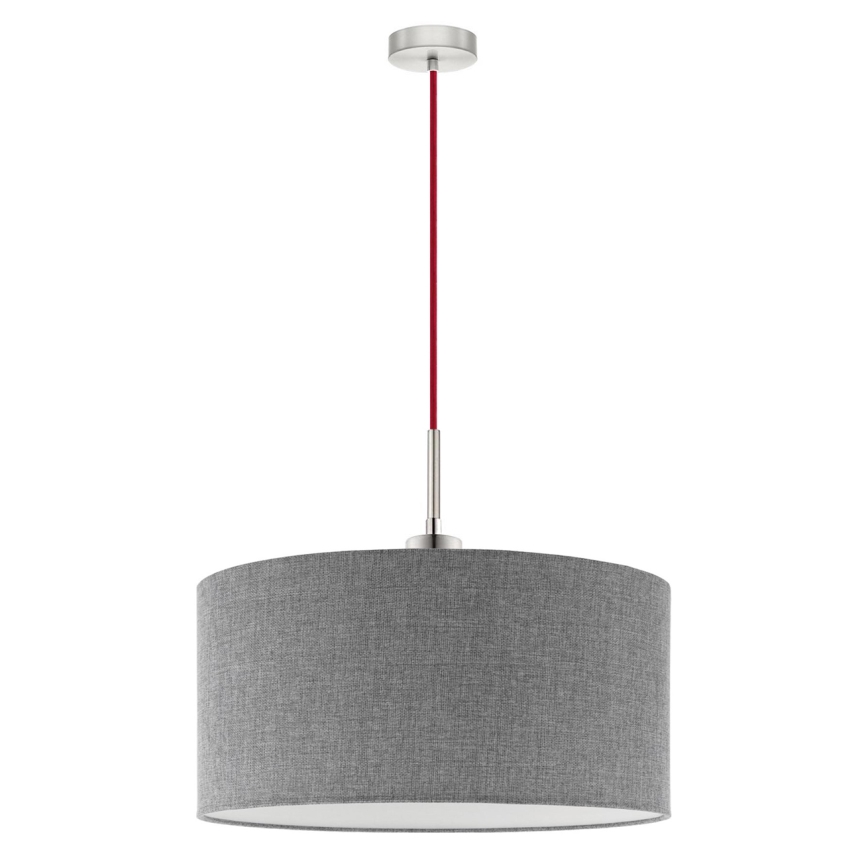 Eglo - LED  Luster na sajli TUNJA 1xE27/60W/230V sivo