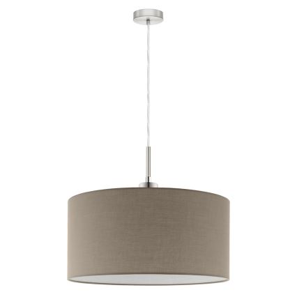 Eglo - LED luster na sajli TUNJA 1xE27/60W/230V taupe