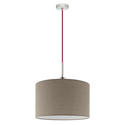 Eglo - LED  Luster na sajli TUNJA 1xE27/60W/230V taupe