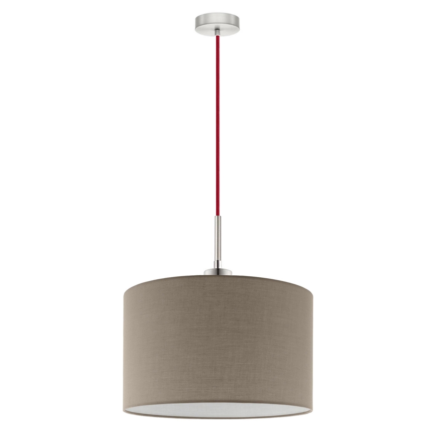 Eglo - LED  Luster na sajli TUNJA 1xE27/60W/230V taupe