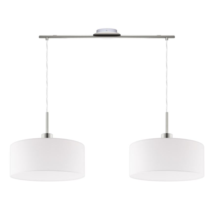 Eglo - LED  Luster na sajli TUNJA 2xE27/60W/230V bela