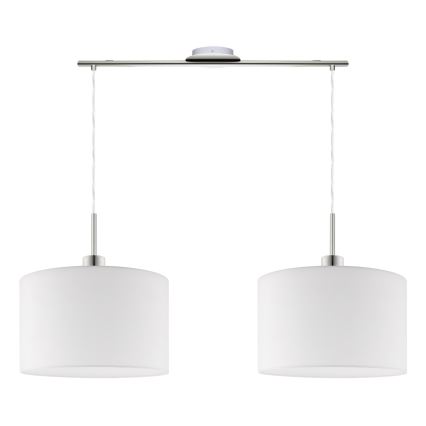 Eglo - LED  Luster na sajli TUNJA 2xE27/60W/230V bela