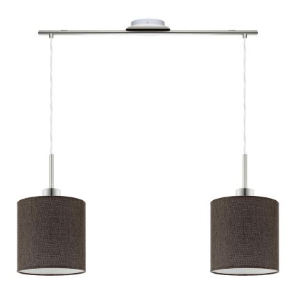 Eglo - LED  Luster na sajli TUNJA 2xE27/60W/230V braon