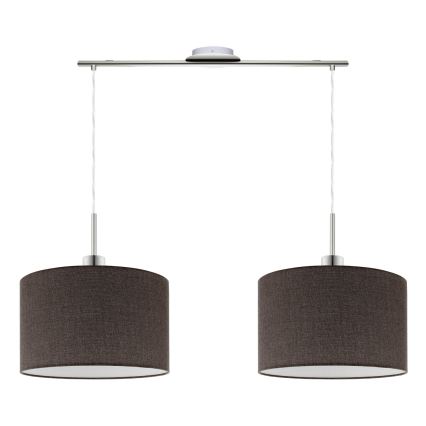 Eglo - LED  Luster na sajli TUNJA 2xE27/60W/230V braon