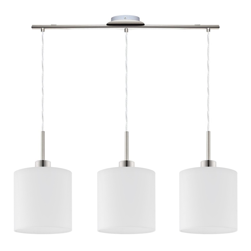 Eglo - LED  Luster na sajli TUNJA 3xE27/60W/230V bela