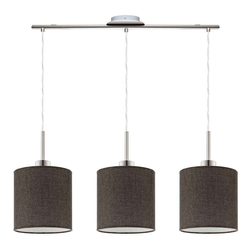 Eglo - LED  Luster na sajli TUNJA 3xE27/60W/230V braon