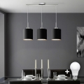 Eglo - LED  Luster na sajli TUNJA 3xE27/60W/230V crno