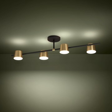Eglo - LED Nadgradni luster 4xGU10/4,6W/230V 3000K zlatna