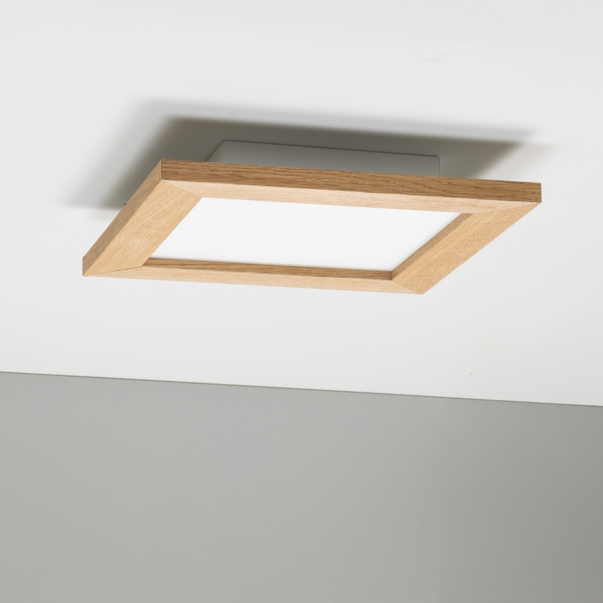 Eglo - LED Nadgradni panel SALOBRENA-RW WOOD LED/17W/230V 2700/4000K 30x30 cm braon