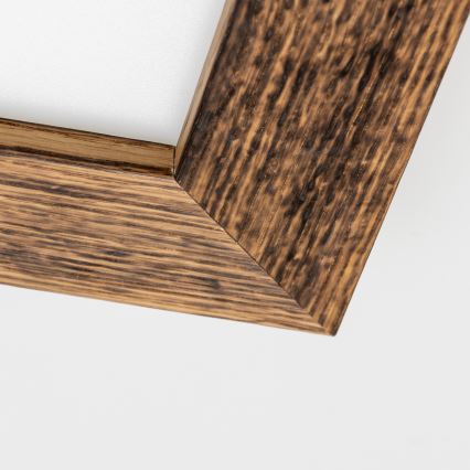 Eglo - LED Nadgradni panel SALOBRENA-RW WOOD LED/17W/230V 2700/4000K 34x34 cm braon