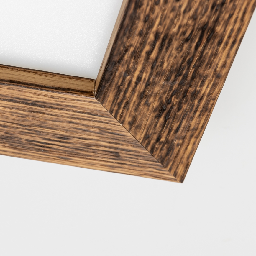 Eglo - LED Nadgradni panel SALOBRENA-RW WOOD LED/17W/230V 2700/4000K 34x34 cm braon