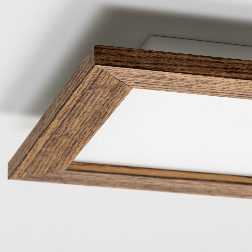 Eglo - LED Nadgradni panel SALOBRENA-RW WOOD LED/17W/230V 2700/4000K 34x34 cm braon