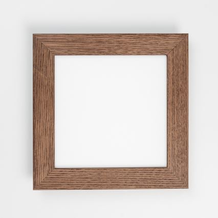 Eglo - LED Nadgradni panel SALOBRENA-RW WOOD LED/17W/230V 2700/4000K 34x34 cm tamno braon