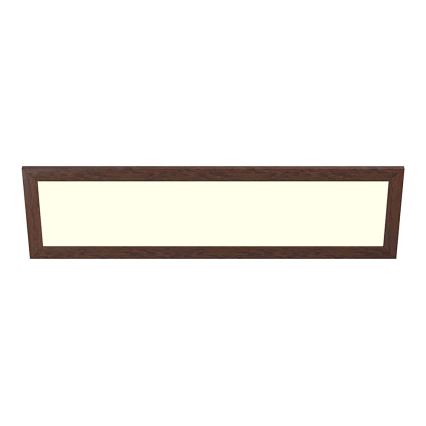 Eglo - LED Nadgradni panel SALOBRENA-RW WOOD LED/34W/230V 2700/4000K 124x34 cm tamno braon