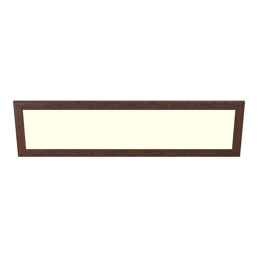 Eglo - LED Nadgradni panel SALOBRENA-RW WOOD LED/34W/230V 2700/4000K 124x34 cm tamno braon