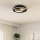 Eglo - LED Plafonjera 1xLED/14W/230V + 1xLED/8,5W pr. 38 cm crno/zlatna