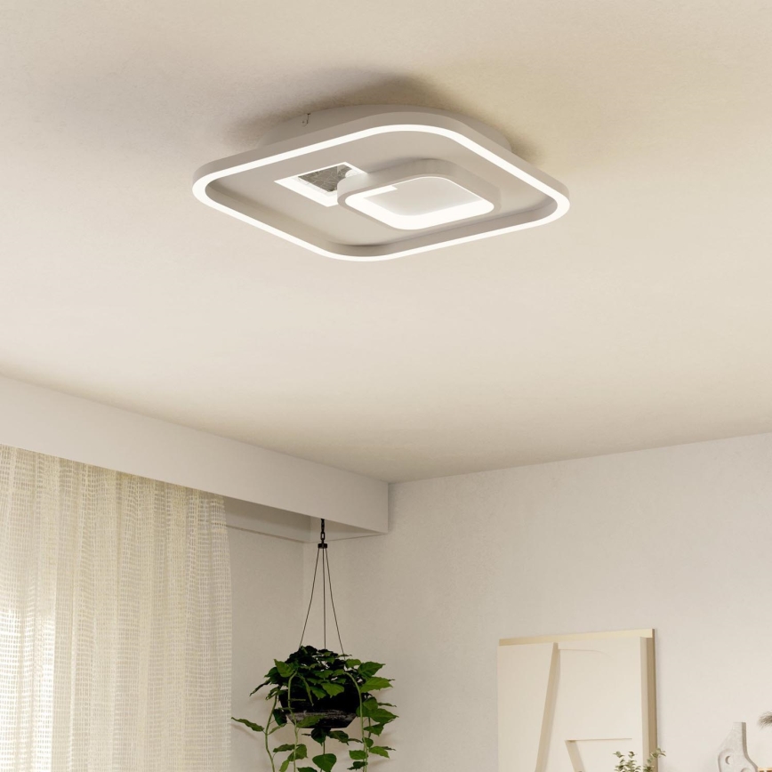 Eglo - LED Plafonjera 1xLED/16,2W/230V + 1xLED/9,2W 38x38 cm bela