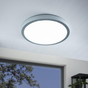 Eglo - LED Plafonjera 1xLED/25W/230V srebrno okrugli 4000K