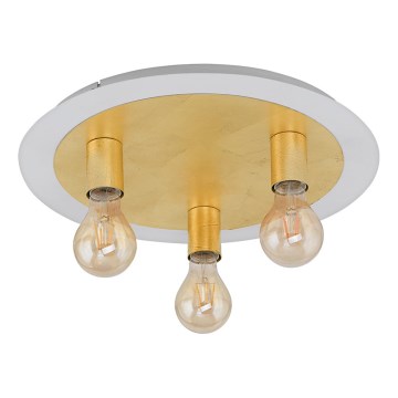 Eglo - LED Plafonjera 3xE27/4W/230V zlatna