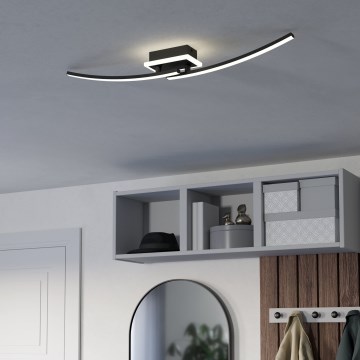 Eglo - LED Plafonjera LED/12W/230V 4000K crno
