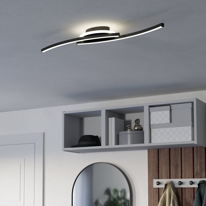 Eglo - LED Plafonjera LED/12W/230V 4000K crno
