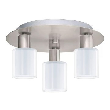Eglo - LED Plafonjera MY CHOICE 3xE14/4W/230V krom/bela