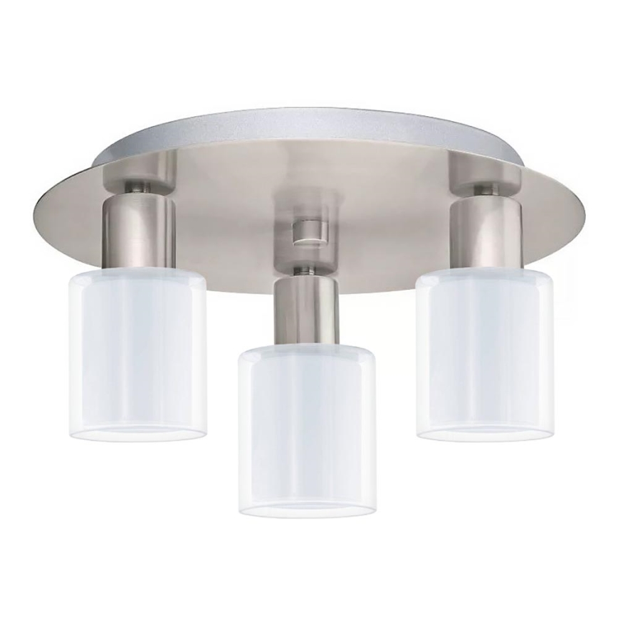 Eglo - LED Plafonjera MY CHOICE 3xE14/4W/230V krom/bela