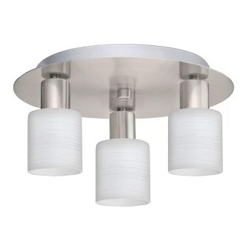 Eglo - LED Plafonjera MY CHOICE 3xE14/4W/230V krom/bela