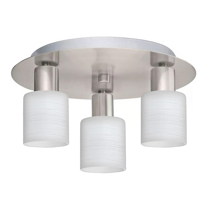 Eglo - LED Plafonjera MY CHOICE 3xE14/4W/230V krom/bela