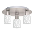 Eglo - LED Plafonjera MY CHOICE 3xE14/4W/230V krom/bela
