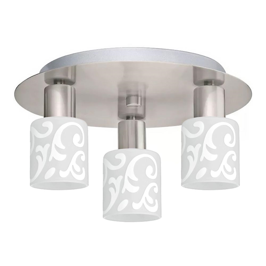 Eglo - LED Plafonjera MY CHOICE 3xE14/4W/230V krom/bela